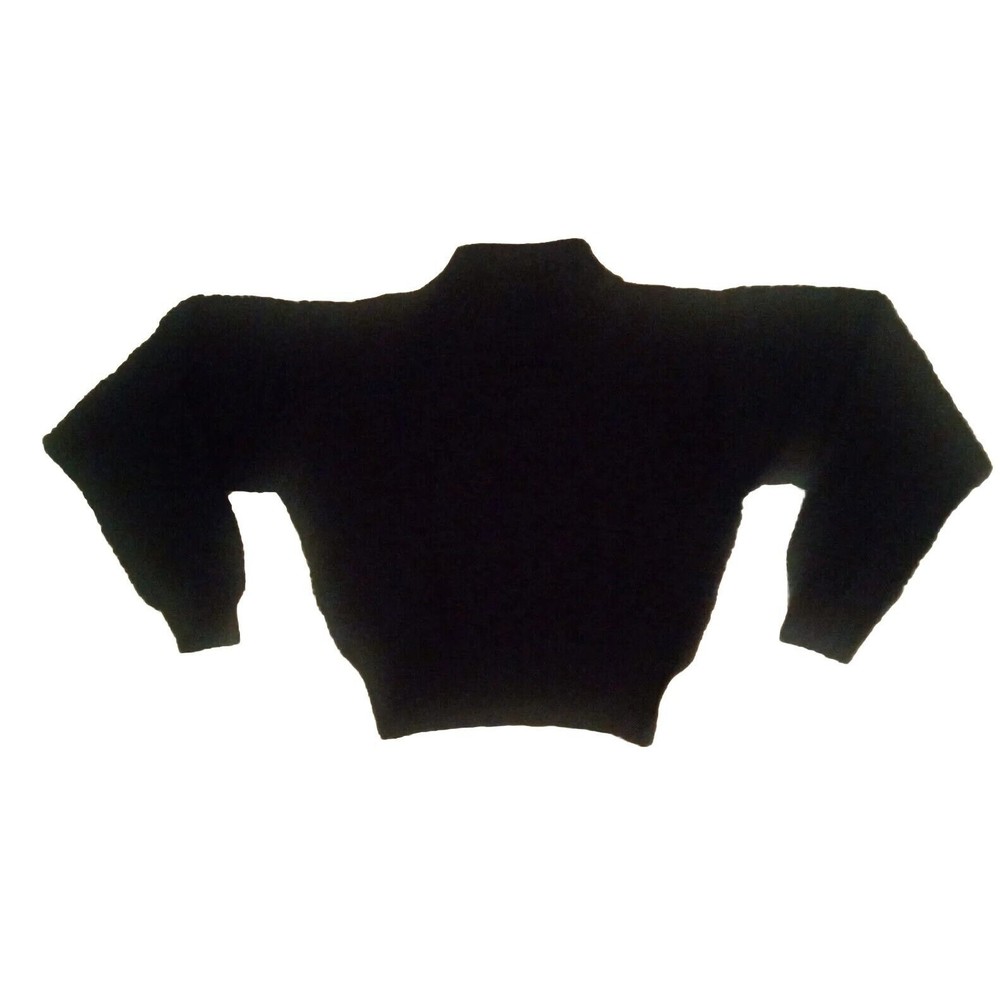 Liz Sport Vintage Navy Chunky Sweater Size Medium